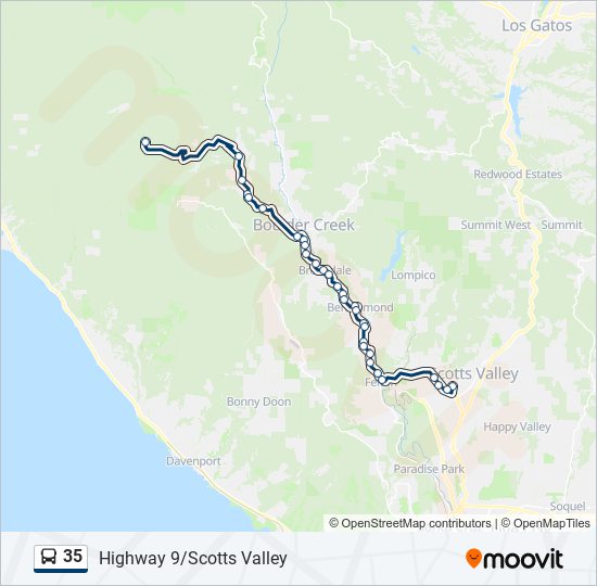 35 Bus Line Map