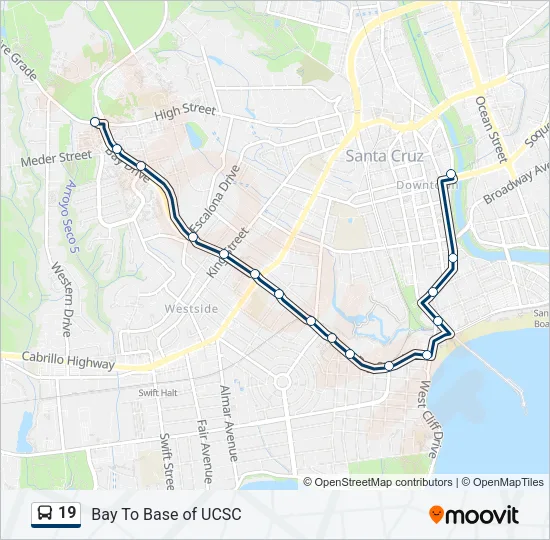 19 Bus Line Map