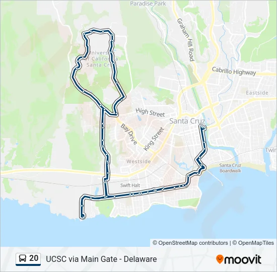 20 Bus Line Map
