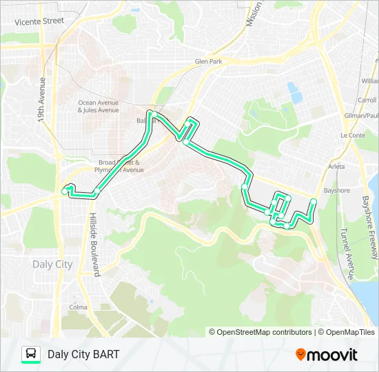 DCB SHUTTLE Bus Line Map