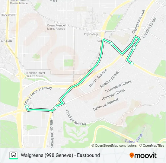 DCB SHUTTLE Bus Line Map