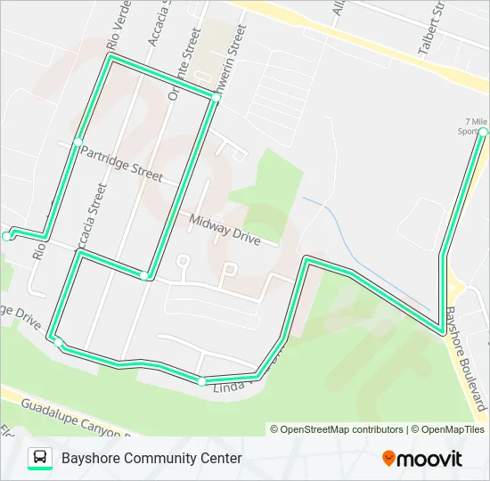DCB SHUTTLE Bus Line Map