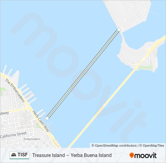 TISF ferry Line Map