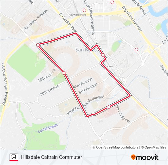 HCC SHUTTLE Bus Line Map