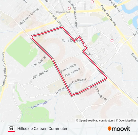 HCC SHUTTLE Bus Line Map