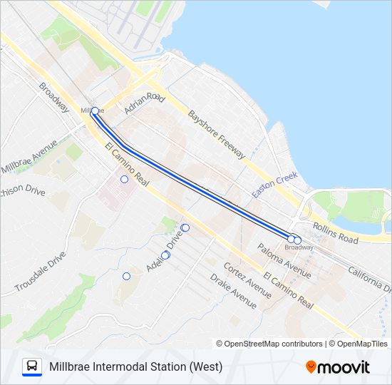 MBC SHUTTLE Bus Line Map
