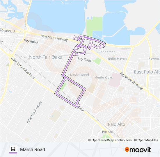 M3 SHUTTLE Bus Line Map