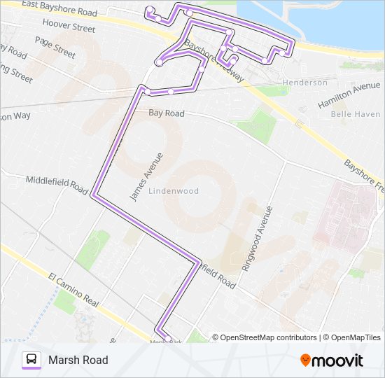 M3 SHUTTLE Bus Line Map