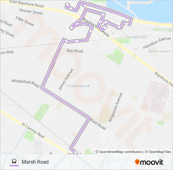 M3 SHUTTLE Bus Line Map