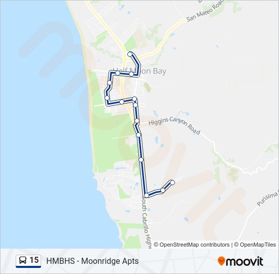 15 Bus Line Map