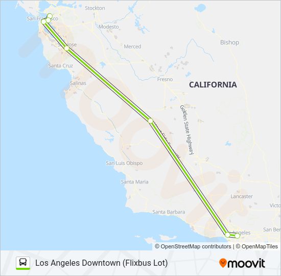 FLIXBUS 2000 Bus Line Map
