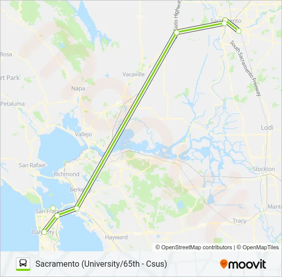 FLIXBUS 2062 Bus Line Map