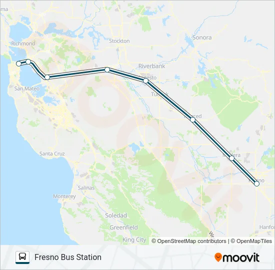 GREYHOUND US0802 Bus Line Map