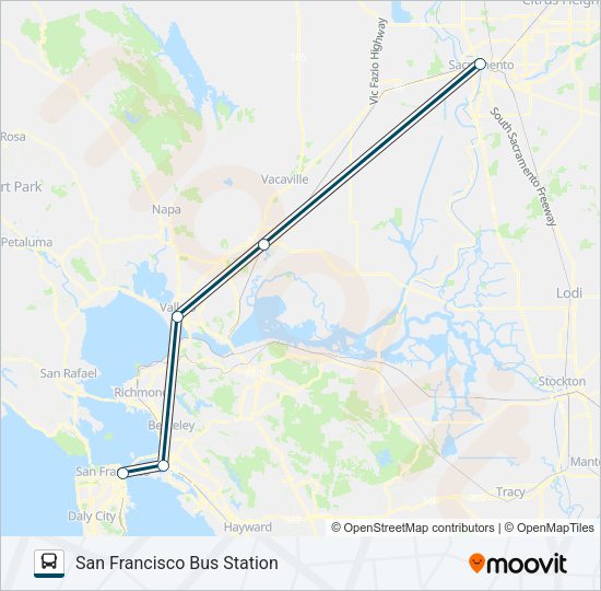 GREYHOUND US0870 Bus Line Map