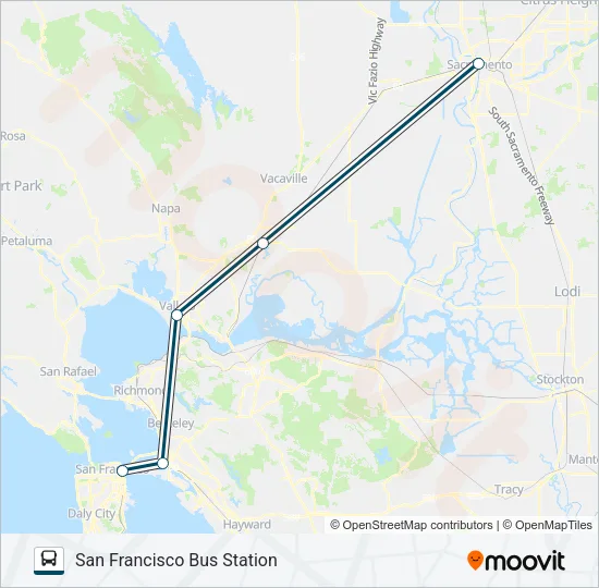 GREYHOUND US0870 Bus Line Map