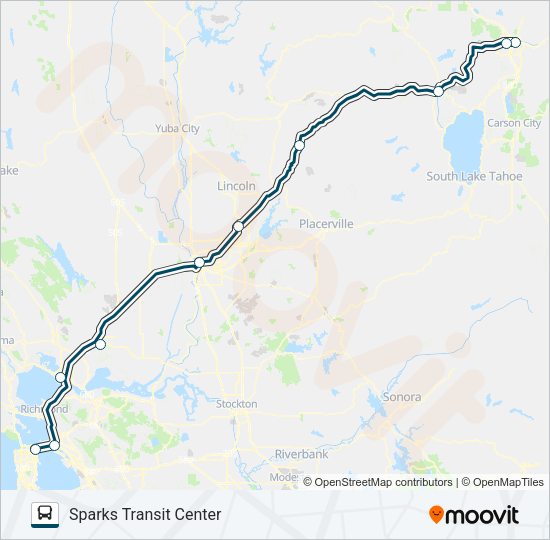 GREYHOUND US0870 Bus Line Map
