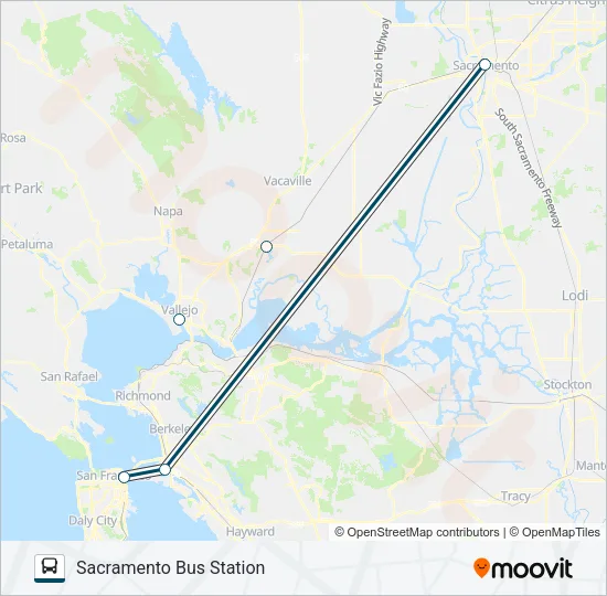 GREYHOUND US0870 Bus Line Map