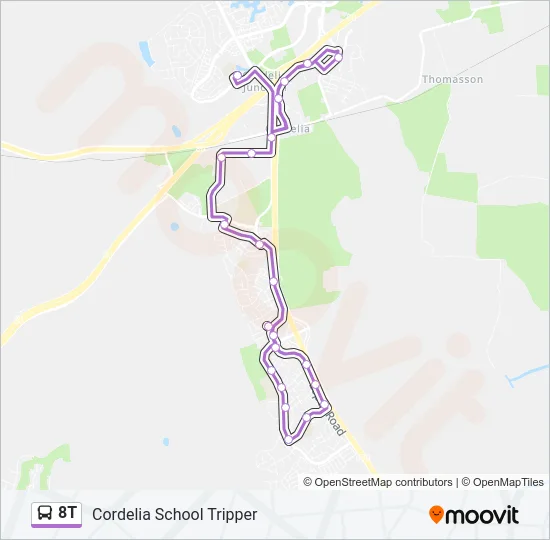 8T Bus Line Map