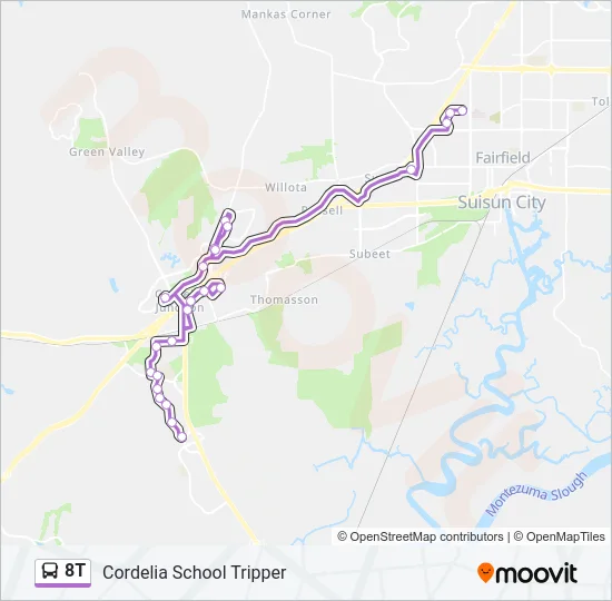 8T Bus Line Map