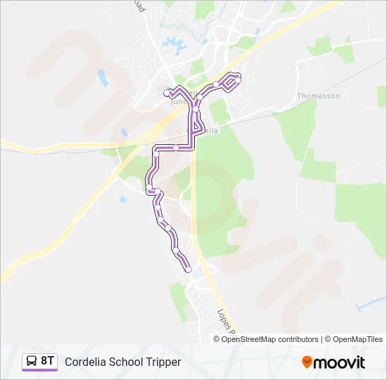 8T Bus Line Map