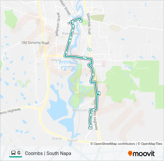 G Bus Line Map
