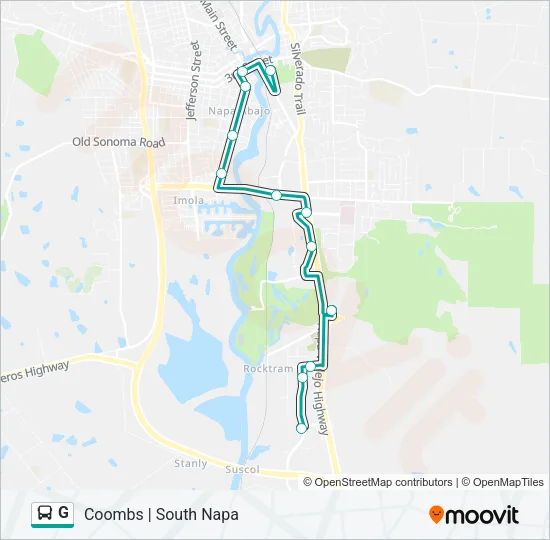 G Bus Line Map