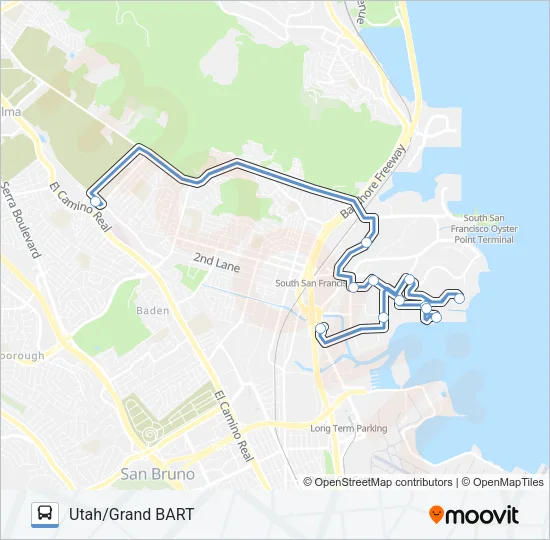 UGB SHUTTLE Bus Line Map