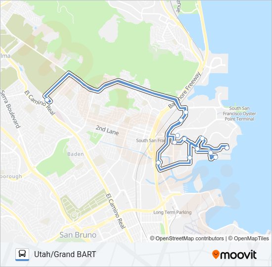 UGB SHUTTLE Bus Line Map