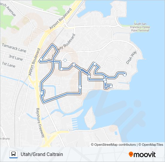 UGC SHUTTLE Bus Line Map