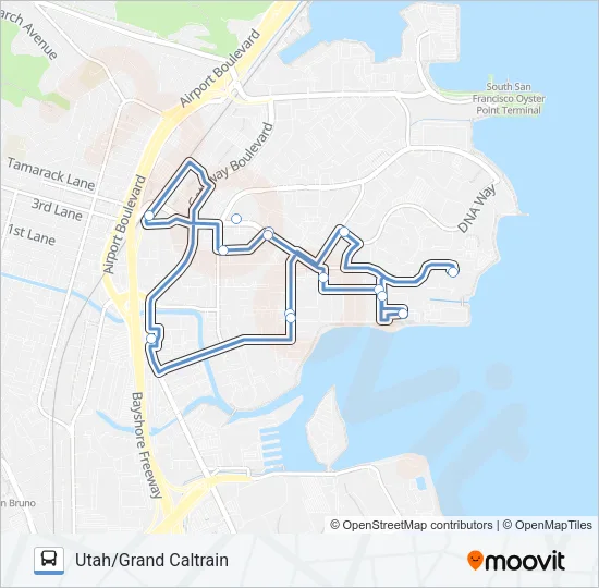 UGC SHUTTLE Bus Line Map