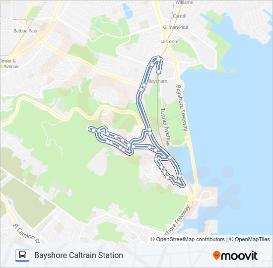 BBC SHUTTLE bus Line Map