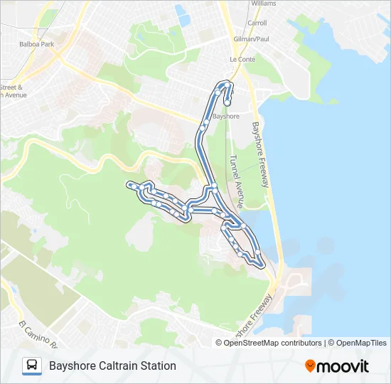 BBC SHUTTLE Bus Line Map