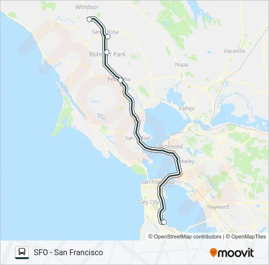 AIRPORT EXPRESS Bus Line Map