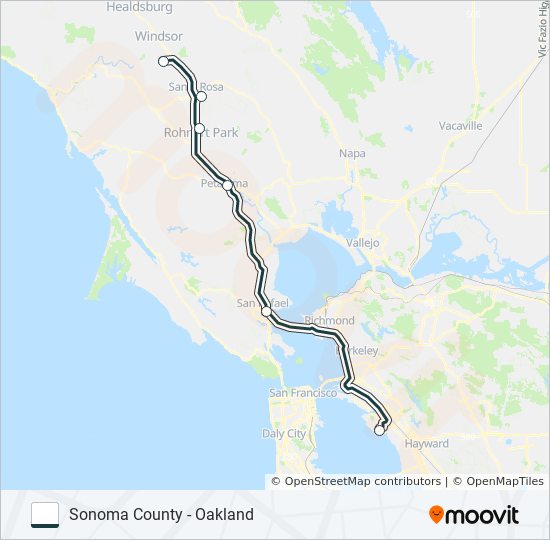 Mapa de AIRPORT EXPRESS de autobús