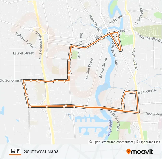 F Bus Line Map