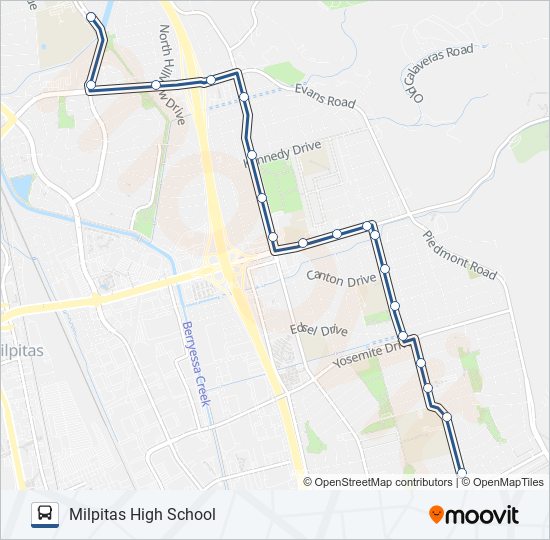 Mapa de SCHOOL 246 de autobús