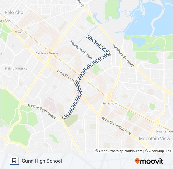 SCHOOL 288L bus Line Map