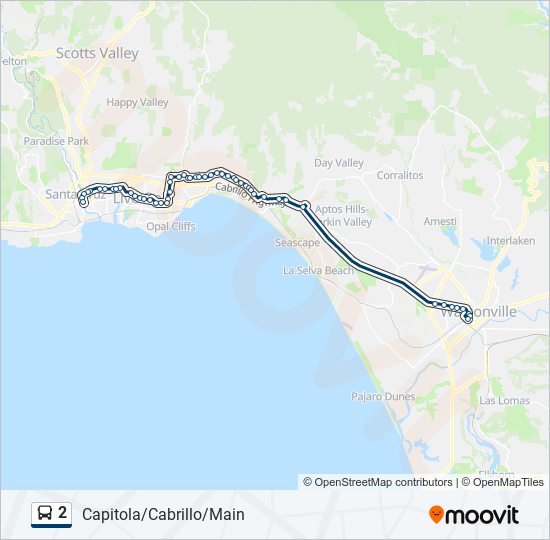 2 Route Schedules Stops Maps Capitola Cabrillo Main Updated