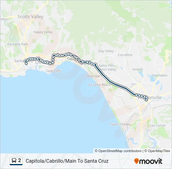 2 Bus Line Map