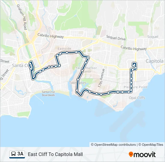 3A Bus Line Map