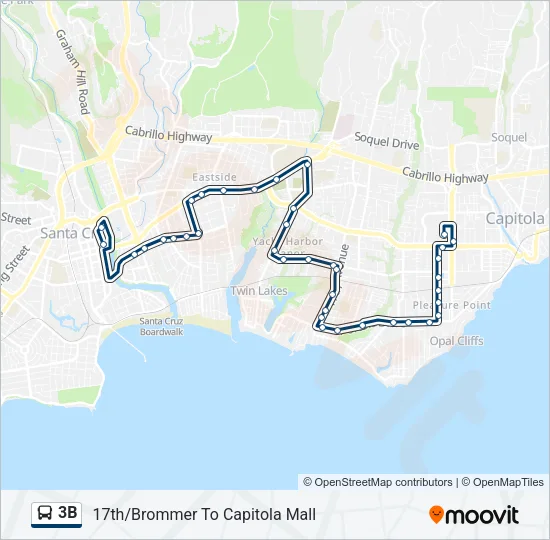 3B Bus Line Map