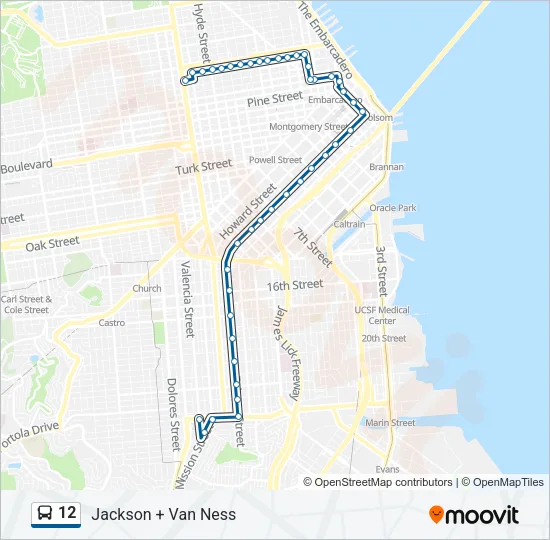 12 Bus Line Map