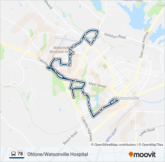 78 bus Line Map