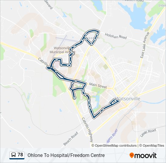 78 Bus Line Map