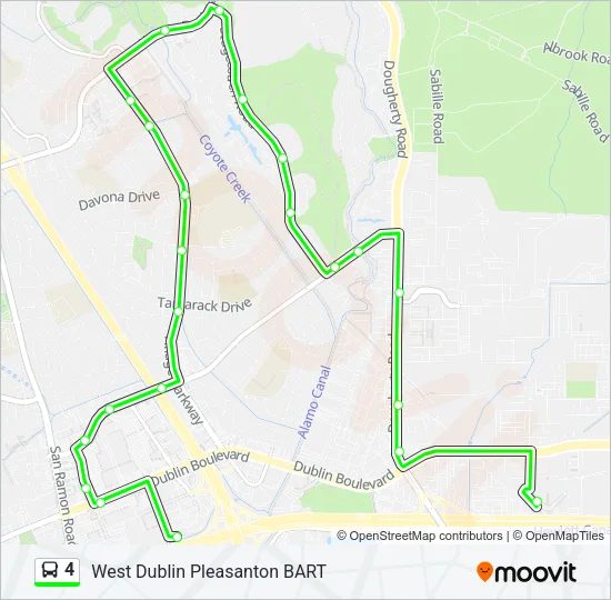 4 Bus Line Map
