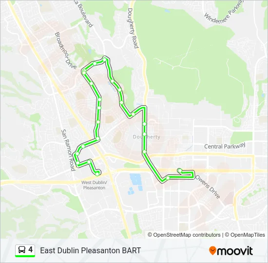4 Bus Line Map