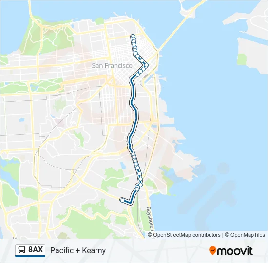 8AX Bus Line Map
