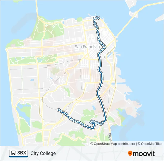 8BX Bus Line Map