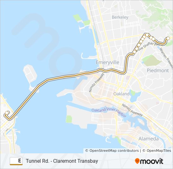 Mapa de E de autobús