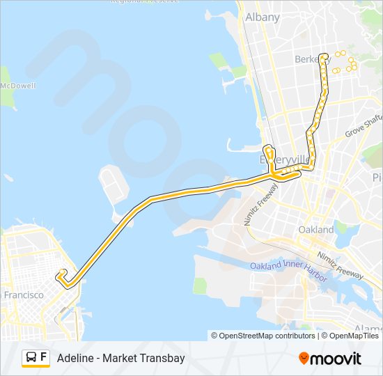 F Bus Line Map